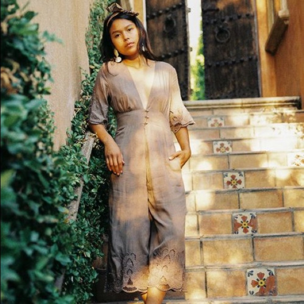 Yireh Compass Jumper Jumpsuit in Slate / Grey - Picture 2 of 7